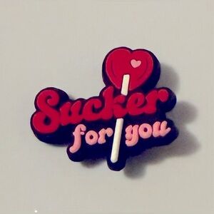 (10 for $10) SALE Sucker for You Croc Charm Shoe Charm Jibbit Disney Croc Charms